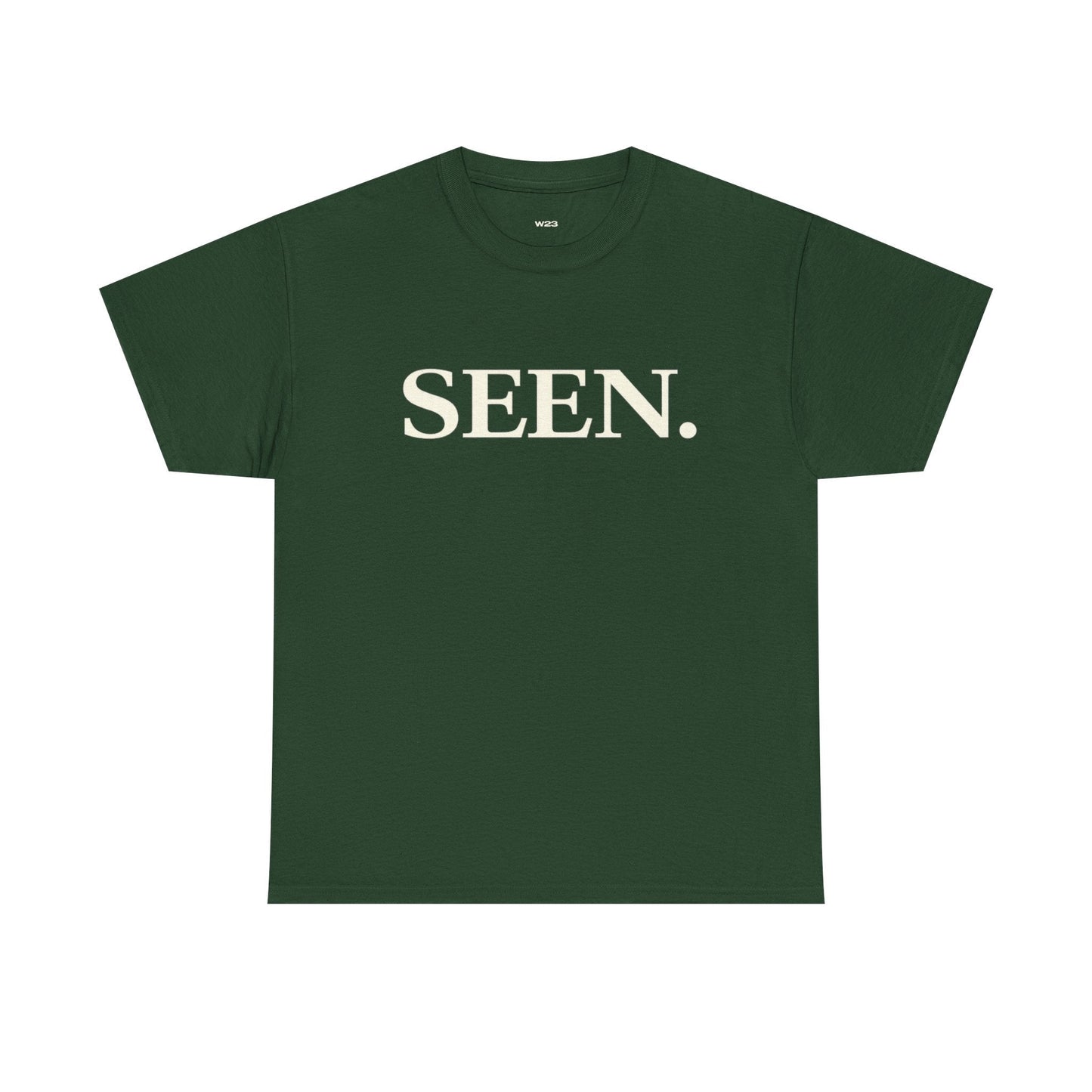 SEEN. MINIMALIST GRAPHIC T-SHIRT — PREMIUM TEE | IDENTITY STATEMENT