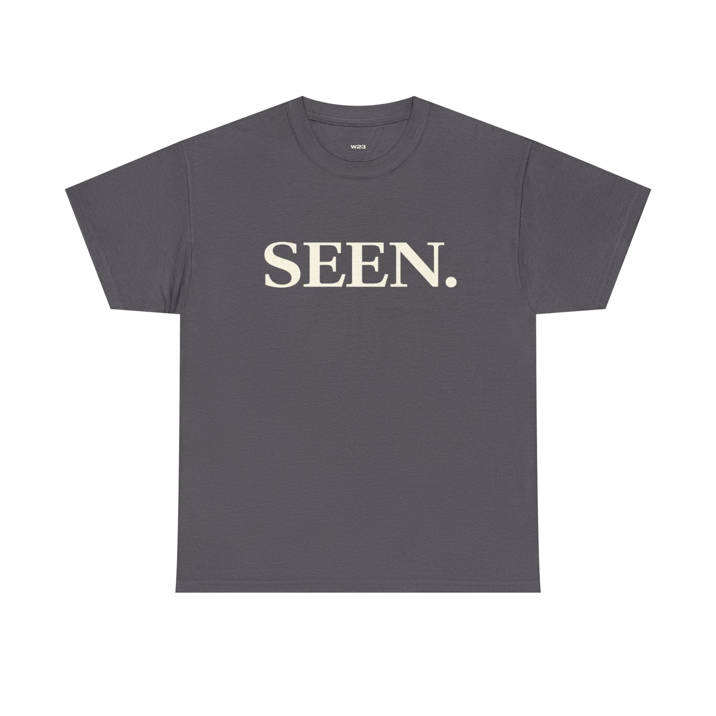SEEN. MINIMALIST GRAPHIC T-SHIRT — PREMIUM TEE | IDENTITY STATEMENT