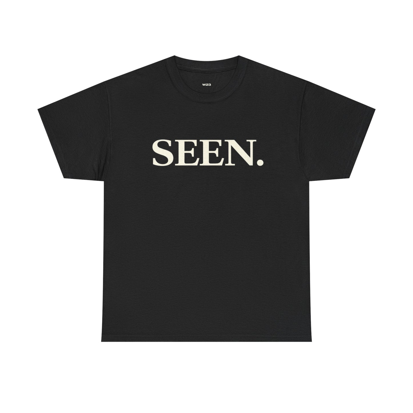SEEN. MINIMALIST GRAPHIC T-SHIRT — PREMIUM TEE | IDENTITY STATEMENT