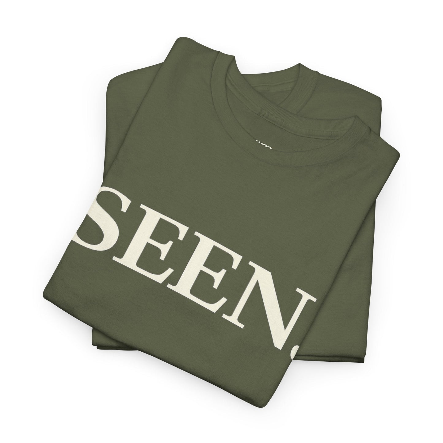 SEEN. MINIMALIST GRAPHIC T-SHIRT — PREMIUM TEE | IDENTITY STATEMENT
