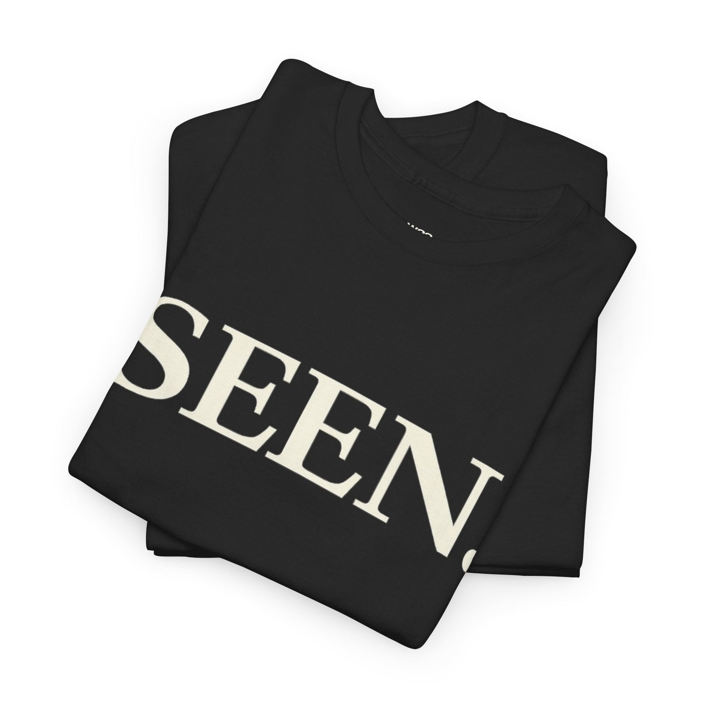 SEEN. MINIMALIST GRAPHIC T-SHIRT — PREMIUM TEE | IDENTITY STATEMENT