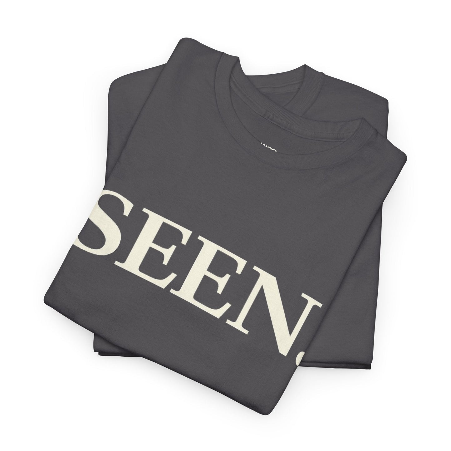 SEEN. MINIMALIST GRAPHIC T-SHIRT — PREMIUM TEE | IDENTITY STATEMENT