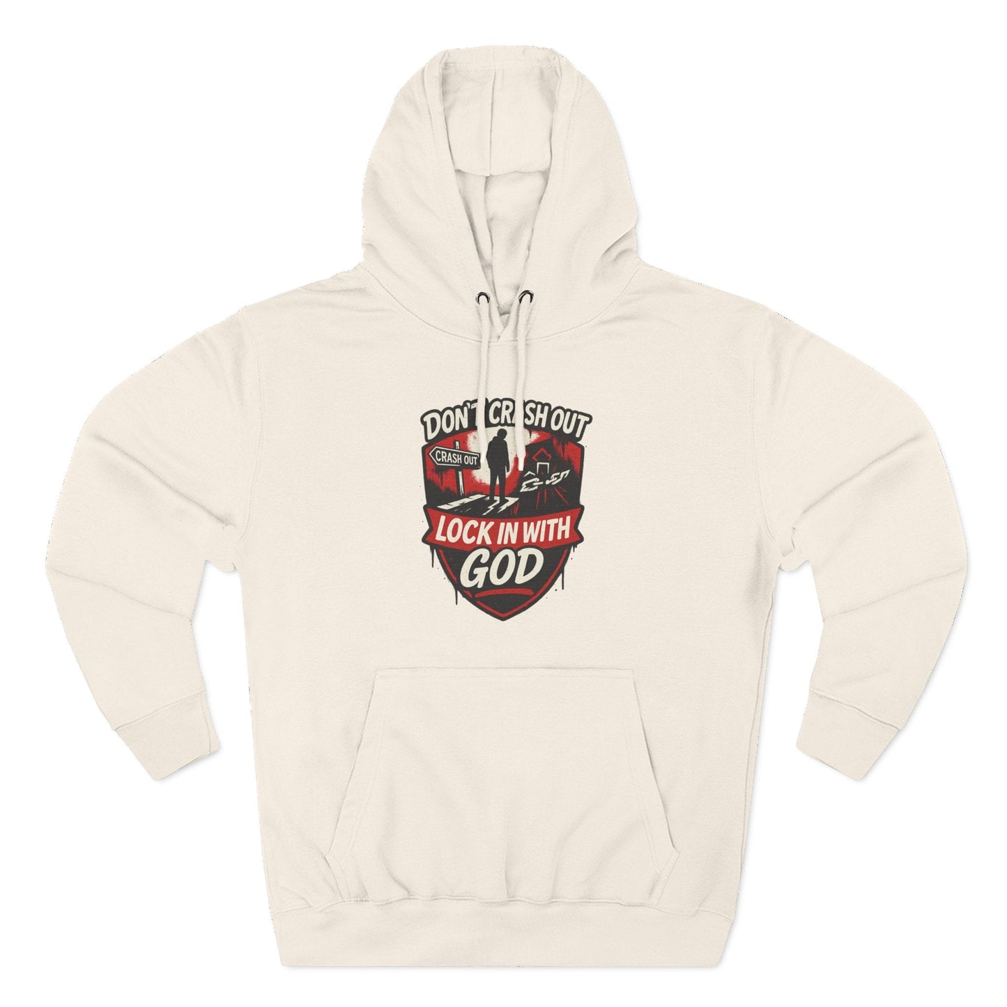 Don't Crash Out, Lock In With God Hoodie — Inspirational Self-Control Pullover