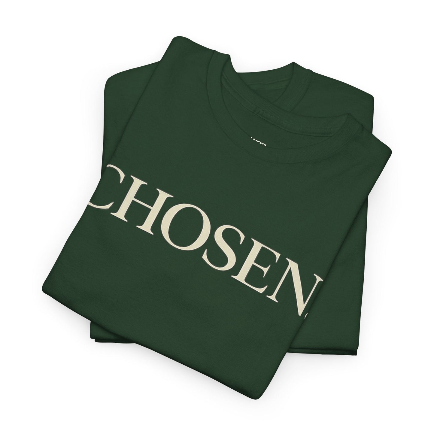 CHOSEN. Minimalist Faith Statement T-Shirt — Premium Christian Tee