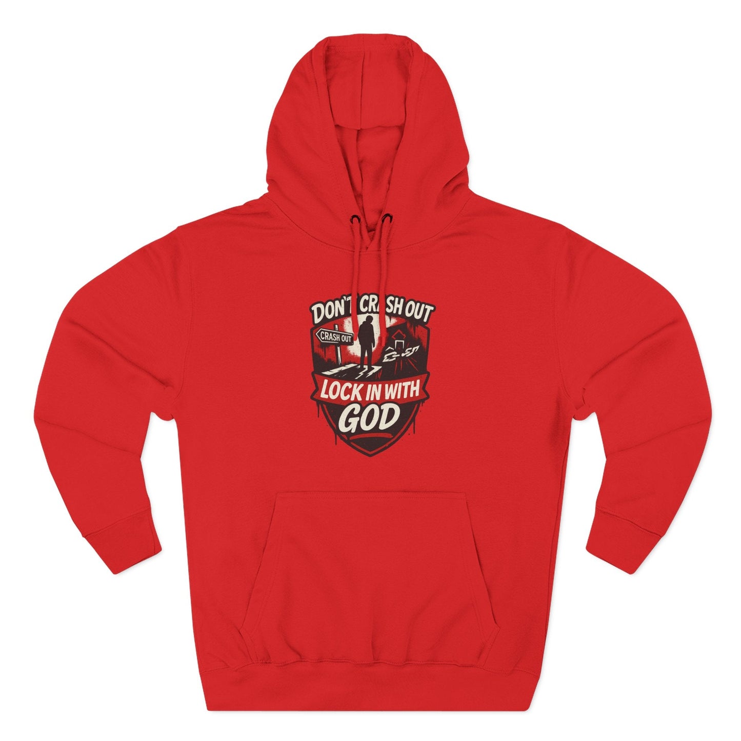 Don't Crash Out, Lock In With God Hoodie — Inspirational Self-Control Pullover