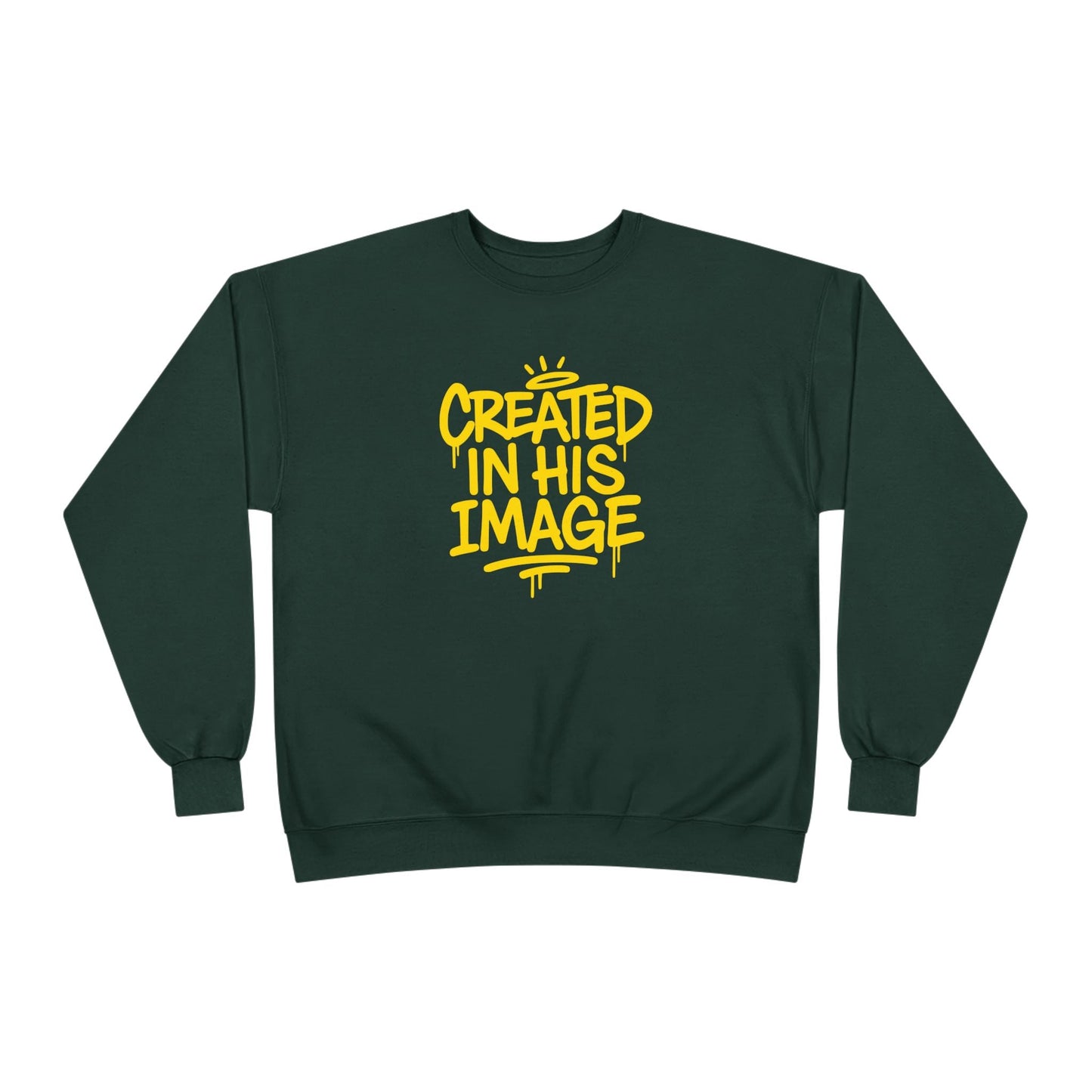 Created In His Image Unisex Sweatshirt — Genesis 1:27 Inspirational Graphic