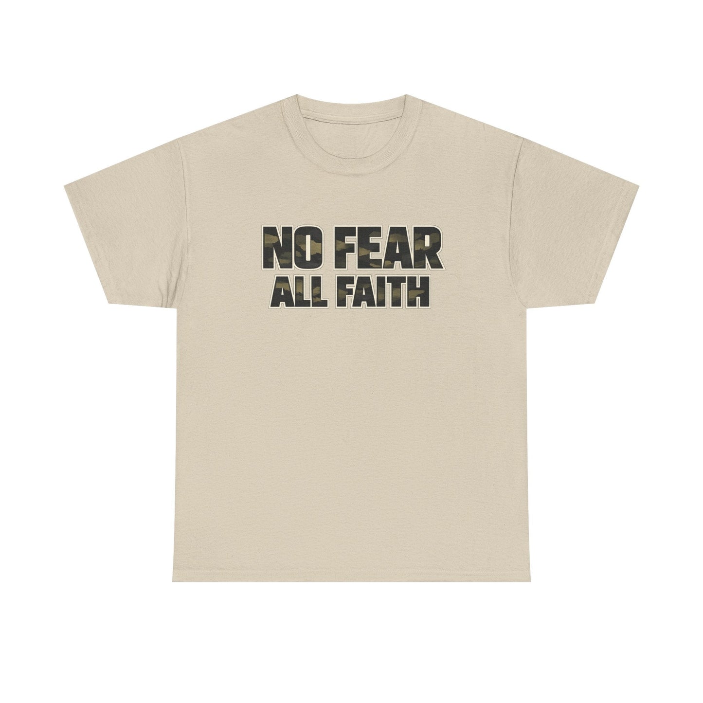 No Fear All Faith T-Shirt — 2 Timothy 1:7 Inspirational Graphic Tee