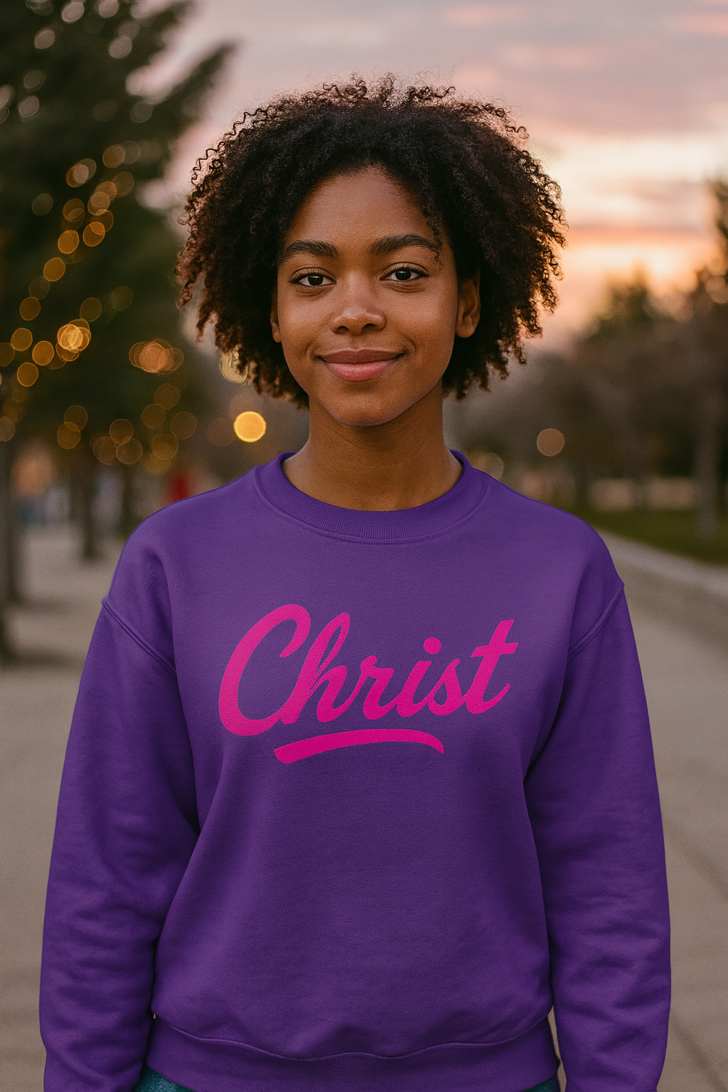Christ Unisex Sweatshirt — Colossians 3:17 Inspirational Crewneck