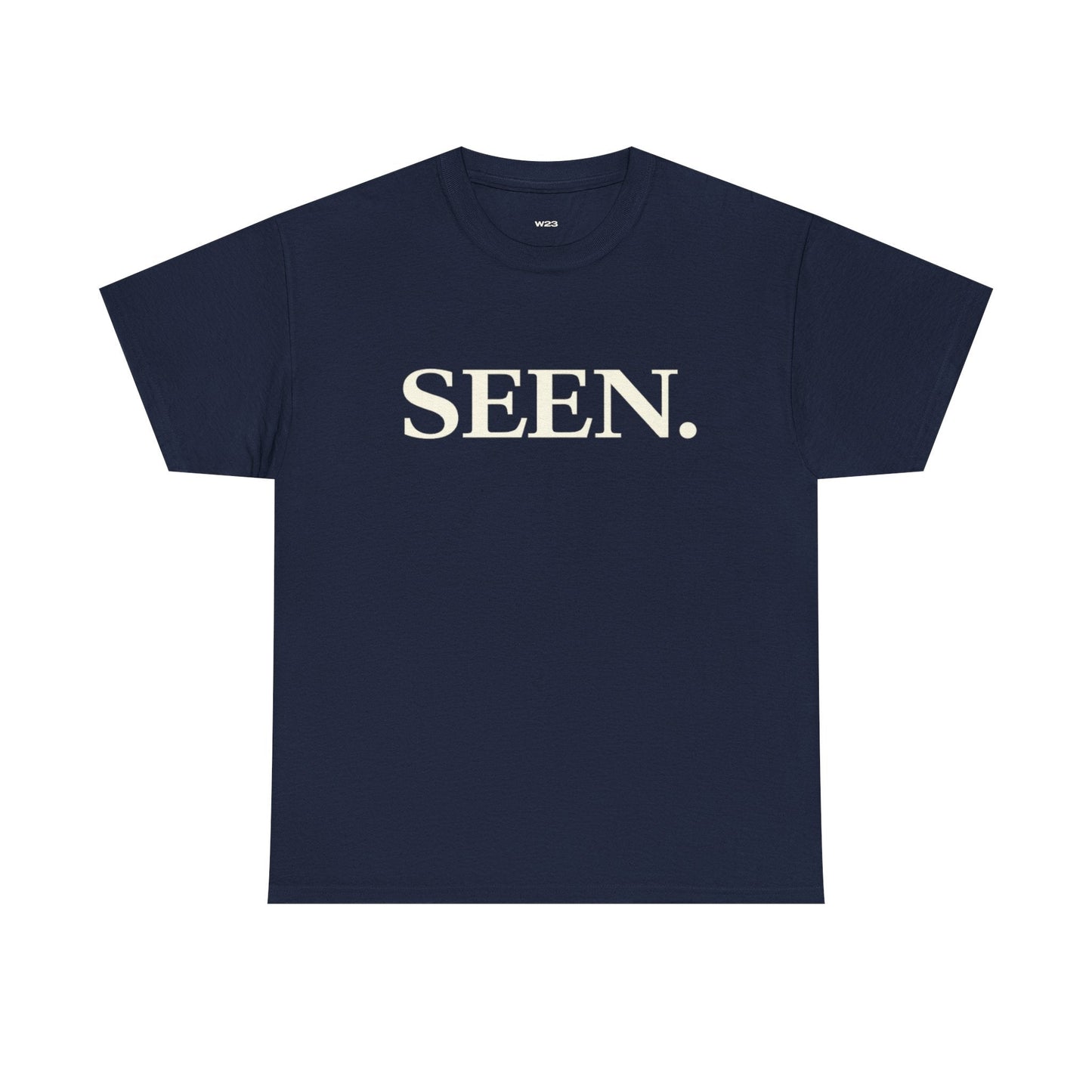 SEEN. MINIMALIST GRAPHIC T-SHIRT — PREMIUM TEE | IDENTITY STATEMENT