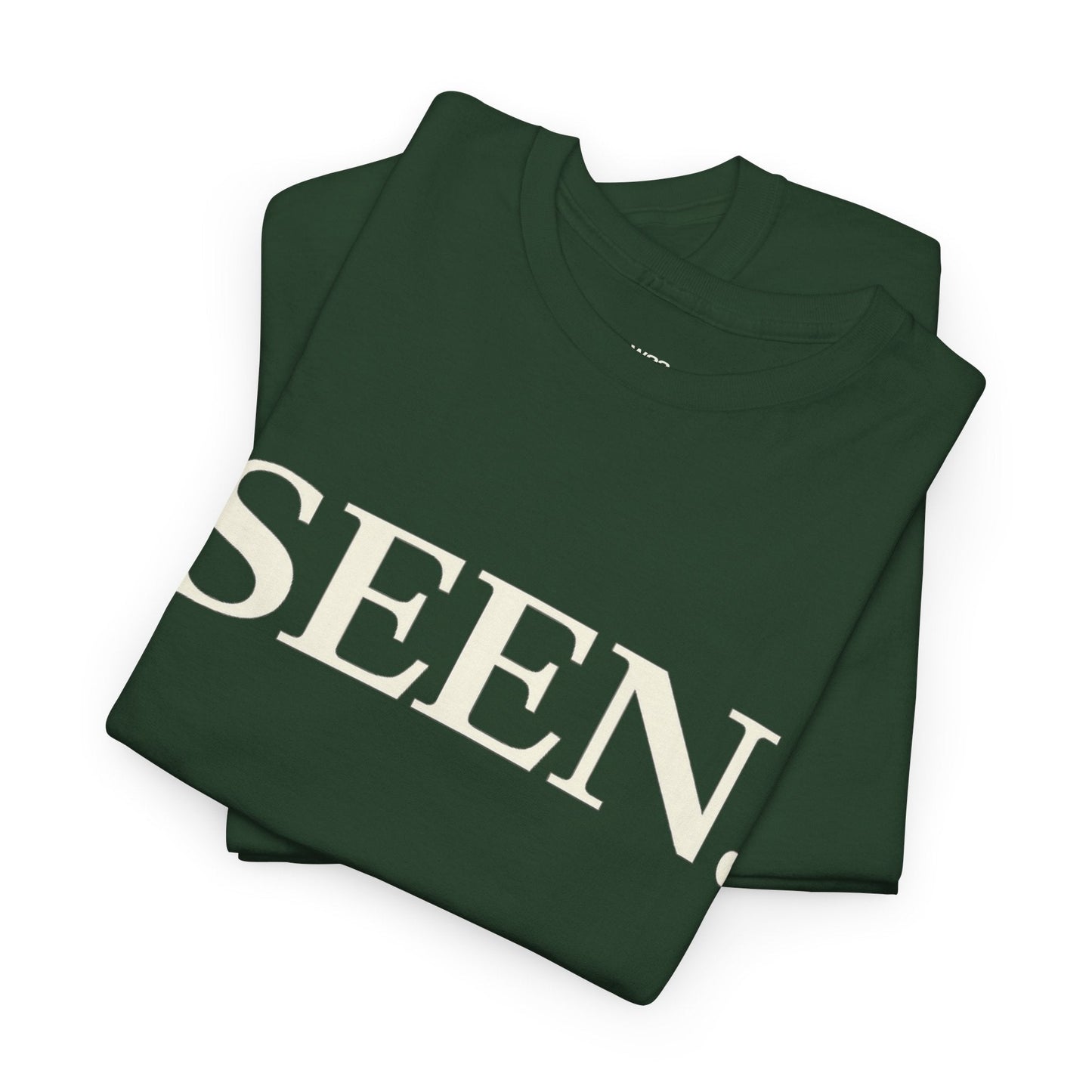 SEEN. MINIMALIST GRAPHIC T-SHIRT — PREMIUM TEE | IDENTITY STATEMENT