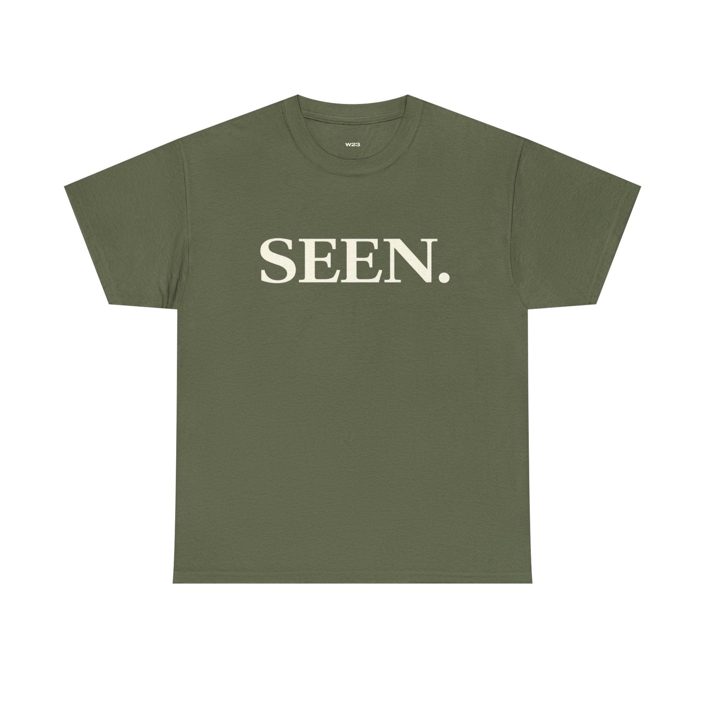 SEEN. MINIMALIST GRAPHIC T-SHIRT — PREMIUM TEE | IDENTITY STATEMENT