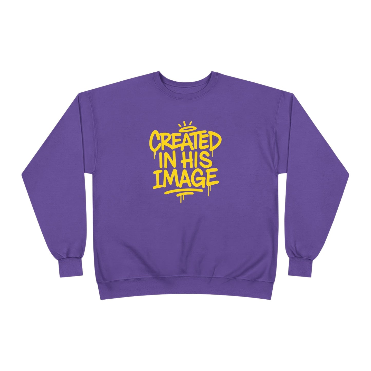 Created In His Image Unisex Sweatshirt — Genesis 1:27 Inspirational Graphic