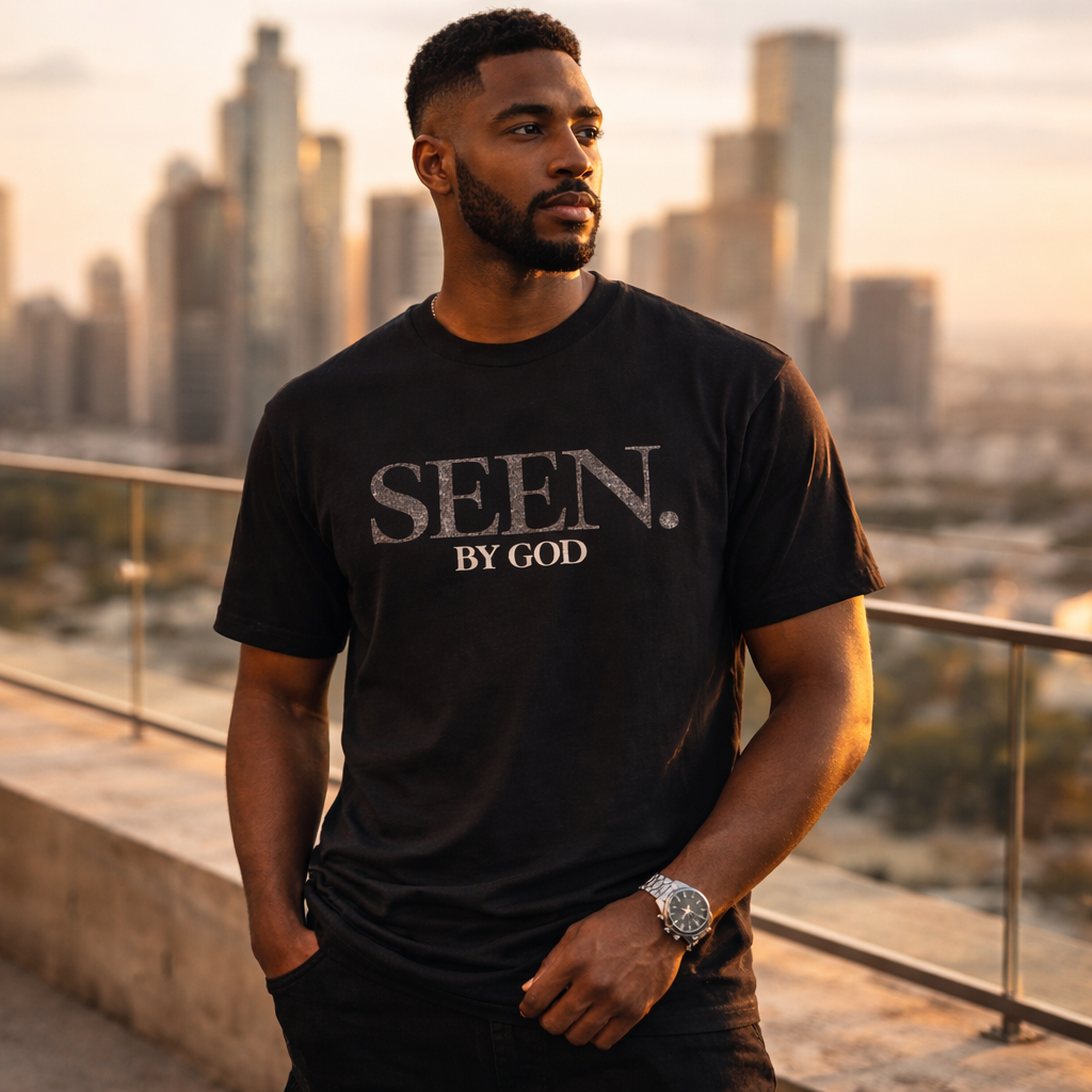 SEEN. BY GOD – Premium Black Faith Streetwear T-Shirt