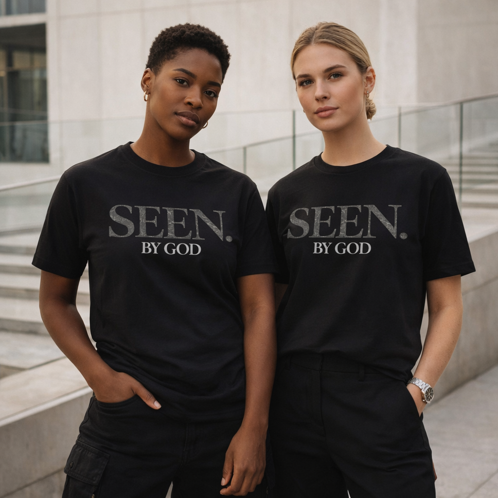 SEEN. BY GOD – Premium Black Faith Streetwear T-Shirt