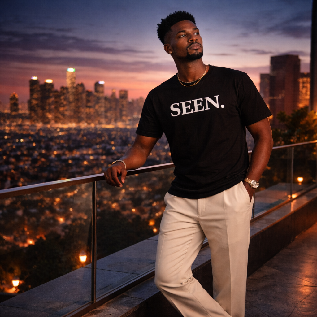 SEEN. MINIMALIST GRAPHIC T-SHIRT — PREMIUM TEE | IDENTITY STATEMENT