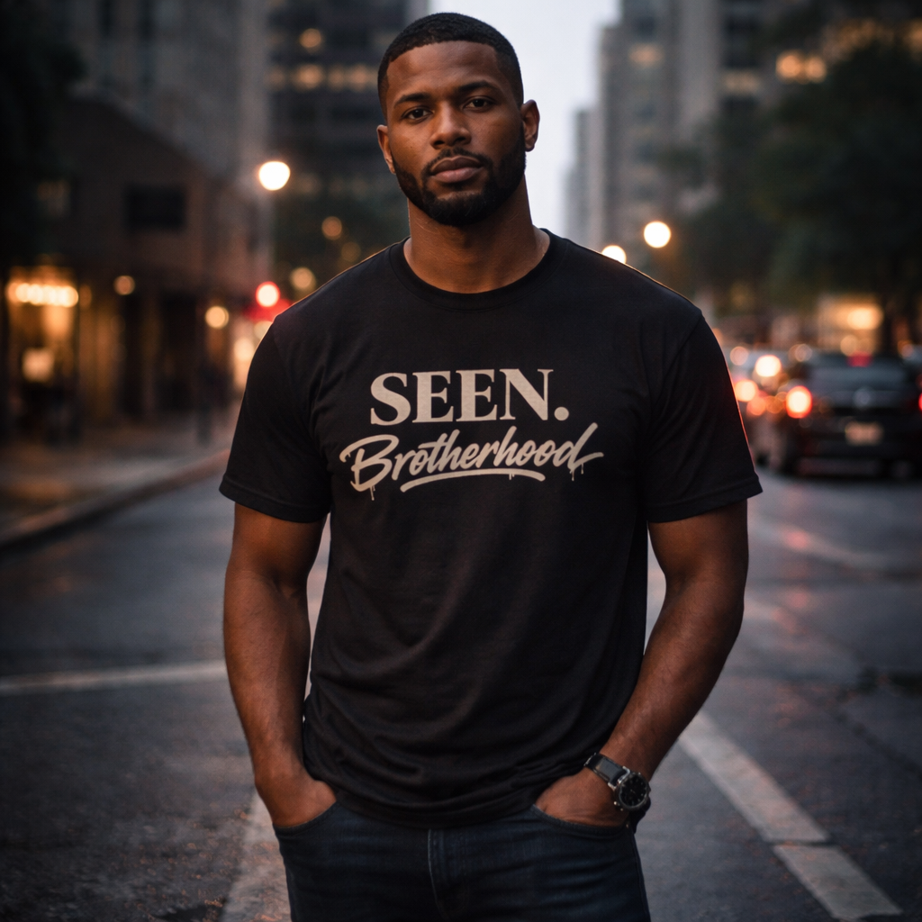 SEEN. Brotherhood Tee — Vintage T-Shirt for Men | Premium Faith-Based Streetwear