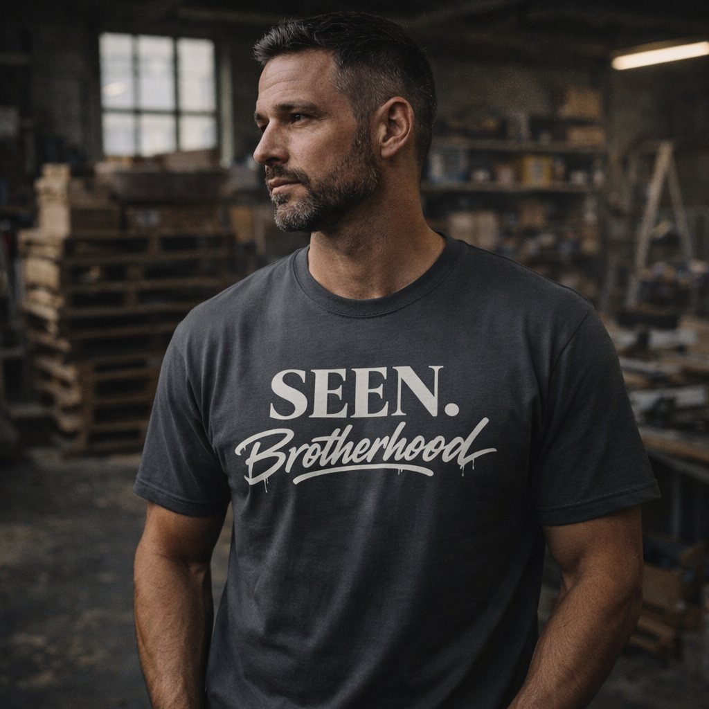 SEEN. Brotherhood Tee — Vintage T-Shirt for Men | Premium Faith-Based Streetwear