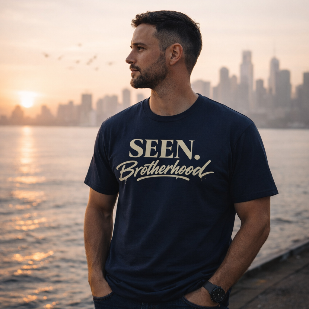 SEEN. Brotherhood Tee — Vintage T-Shirt for Men | Premium Faith-Based Streetwear
