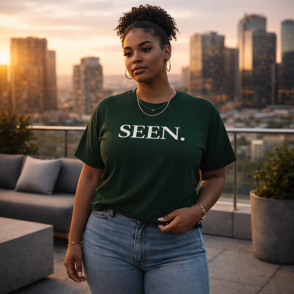 SEEN. MINIMALIST GRAPHIC T-SHIRT — PREMIUM TEE | IDENTITY STATEMENT