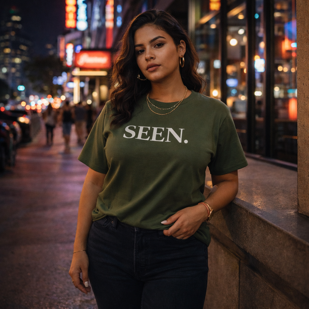 SEEN. MINIMALIST GRAPHIC T-SHIRT — PREMIUM TEE | IDENTITY STATEMENT