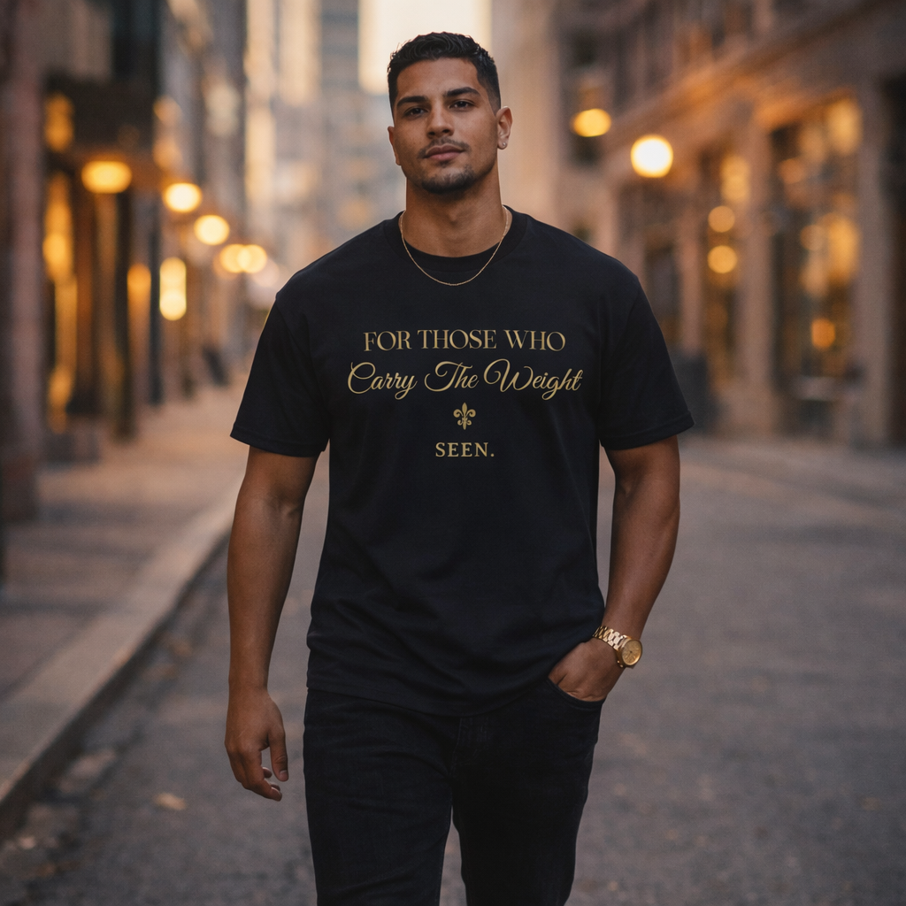 For Those Who Carry The Weight Shirt – SEEN. Tee | Faith Based Men’s Inspirational Tee