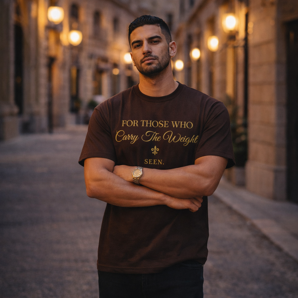 For Those Who Carry The Weight Shirt – SEEN. Tee | Faith Based Men’s Inspirational Tee
